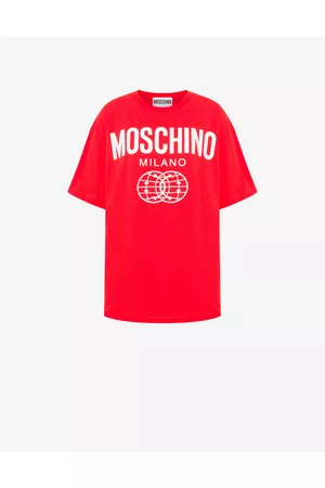 Moschino Camiseta De Punto Orgánico Double Smiley® Logo