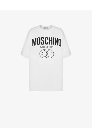 Moschino Viaje y vacaciones - Camiseta «over» De Punto Orgánico Double Smiley®