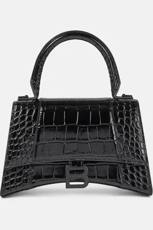 Balenciaga Bolso al hombro Hourglass Small de piel