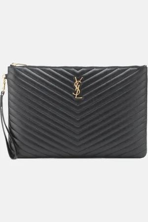Saint Laurent Clutch Cassandre de piel matelassé