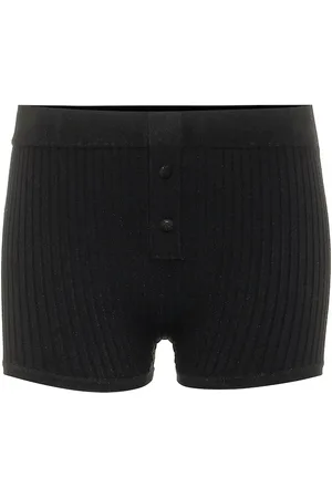 LIVE THE PROCESS Shorts de punto acanalado