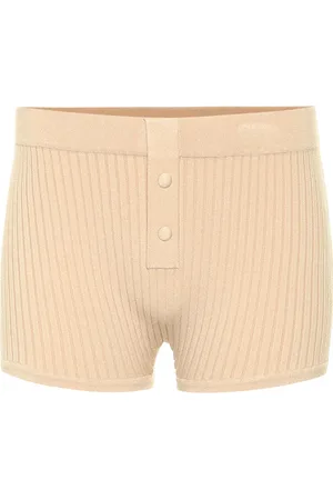 LIVE THE PROCESS Shorts de punto acanalado