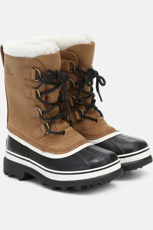 sorel Botas de nieve Caribou de piel con borrego