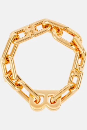 Balenciaga Pulsera B Chain de latón