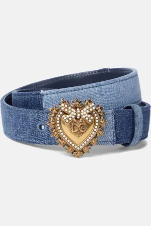 Dolce & Gabbana Cinturón Devotion de jeans
