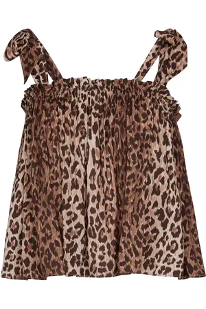 RIXO London Top lencero Pamala estampado