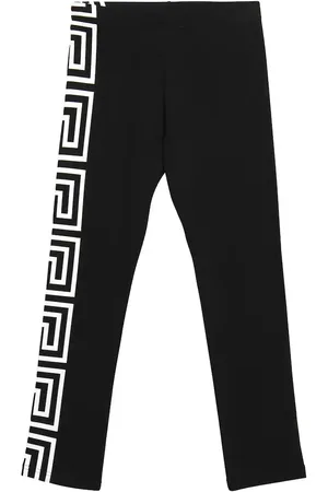 VERSACE Leggings de algodón con logo
