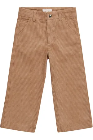 Chloé Chloé Kids Pantalones rectos de pana algodón elásticos