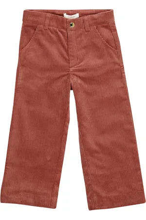 Chloé Chloé Kids Pantalones rectos de pana algodón elásticos