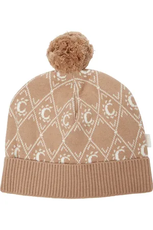 Chloé Chloé Kids Gorro en jacquard de mezcla de algodón