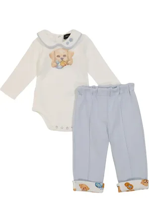 MONNALISA Bebé – set body y pantalones de chándal algodón