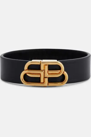 Balenciaga Pulsera BB de piel