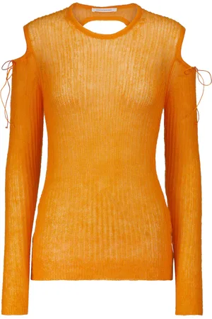 Cecilie Bahnsen Top Greta en mezcla de mohair
