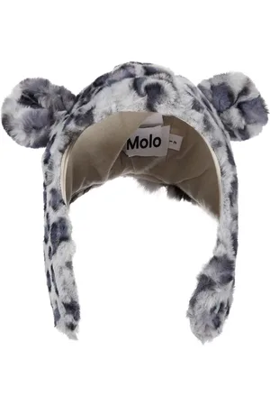 Molo Gorro Snowy de pelo sintético print