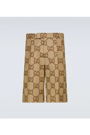 Gucci Hombre Pantalones cortos - Shorts Jumbo GG de lona