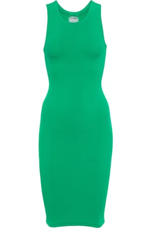 Hunza G Vestido corto Iris con cuello redondo