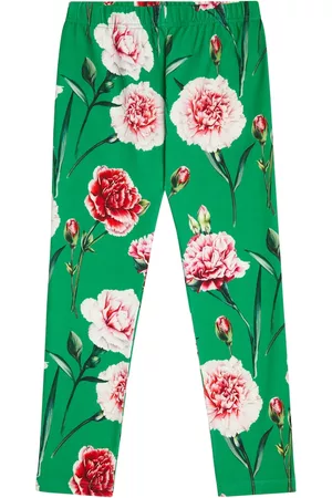 Dolce & Gabbana Leggings en mezcla de algodón floral