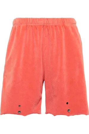 Les Tien Shorts Snap Front de terciopelo