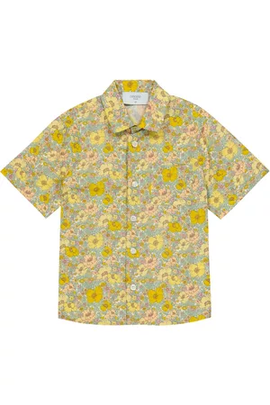 PAADE Niñas Camisas - Camisa Bella de algodón floral