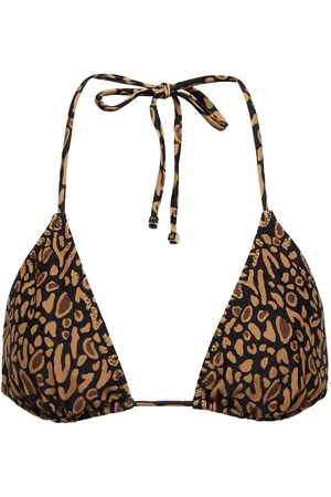 Nanushka Top de bikini Caia con estampado