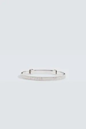 Balenciaga Brazalete Hoop en plata de ley