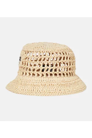 Prada Sombrero de pescador de rafia