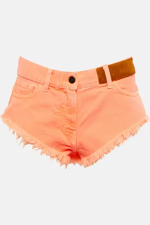 Palm Angels Shorts vaqueros de tiro medio