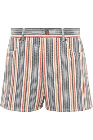 See by Chloé See By Chloé Shorts vaqueros a rayas