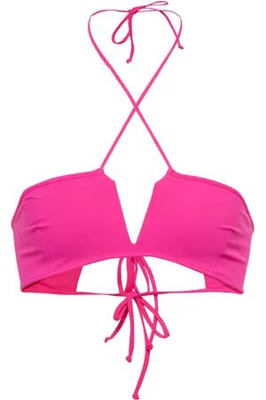 Nensi Dojaka Top de bikini cuello halter