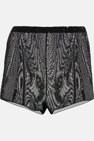 Oseree Oséree Shorts de tul adornados