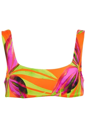Louisa Ballou Top de bikini Scoop estampado