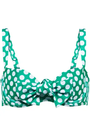ALEXANDRA MIRO Top de bikini Clara con lunares