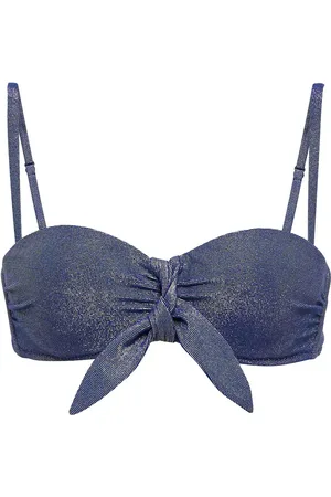 Heidi Klein Top de bikini bandeau de rayas