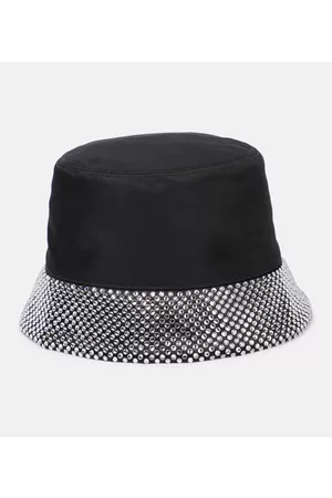 Prada Mujer Sombreros - Sombrero de pescador de Re-Nylon adornado