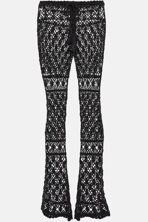 ANNA KOSTUROVA Pantalones Bianca de croché de algodón