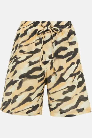 Nanushka Short de tiro alto estampados