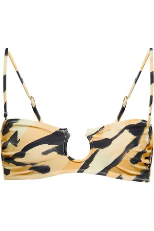 Nanushka Top de bikini Mahy estampado