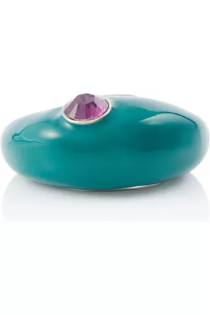 DRIES VAN NOTEN Anillo esmaltado con cristales