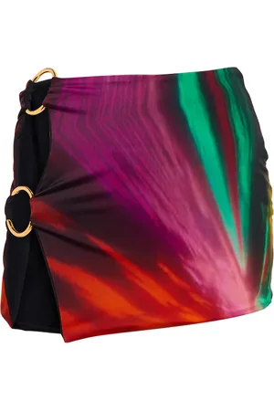 Louisa Ballou Minifalda Double Ring estampada