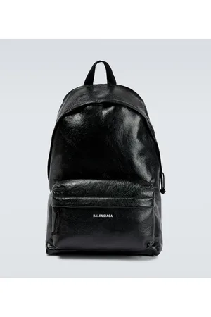 Balenciaga Mochila de piel con logo