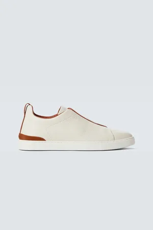 Ermenegildo Zegna Zapatillas Triple Stitch de piel