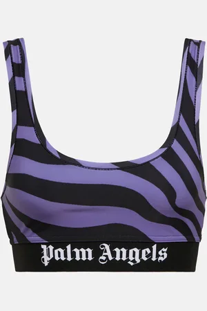 Palm Angels Sujetador deportivo estampado