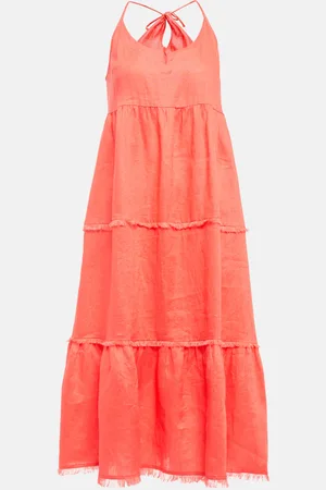 Heidi Klein Vestido largo Maroccan Sands de lino