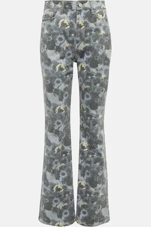 Ganni Jeans flared estampados