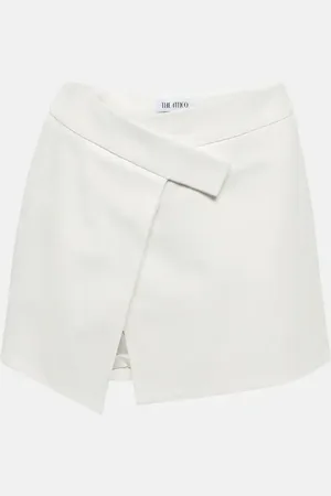 The Attico Minifalda wrap Cloe de piel