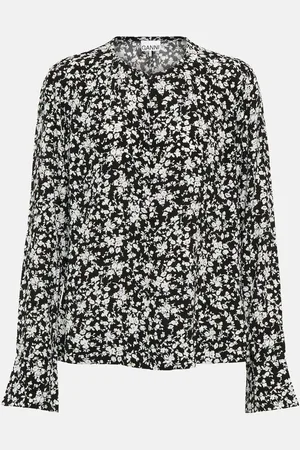 Ganni Blusa con estampado floral