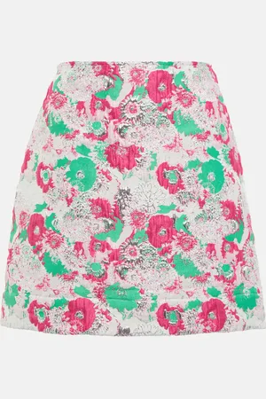 Ganni Minifalda de jacquard floral