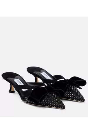 Jimmy Choo Mules Flaca 50 adornados