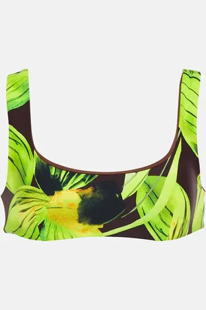 Louisa Ballou Top de bikini Scoop estampado