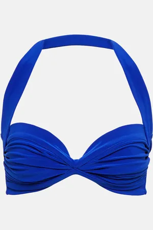 Norma Kamali Top de bikini Bill con cuello halter